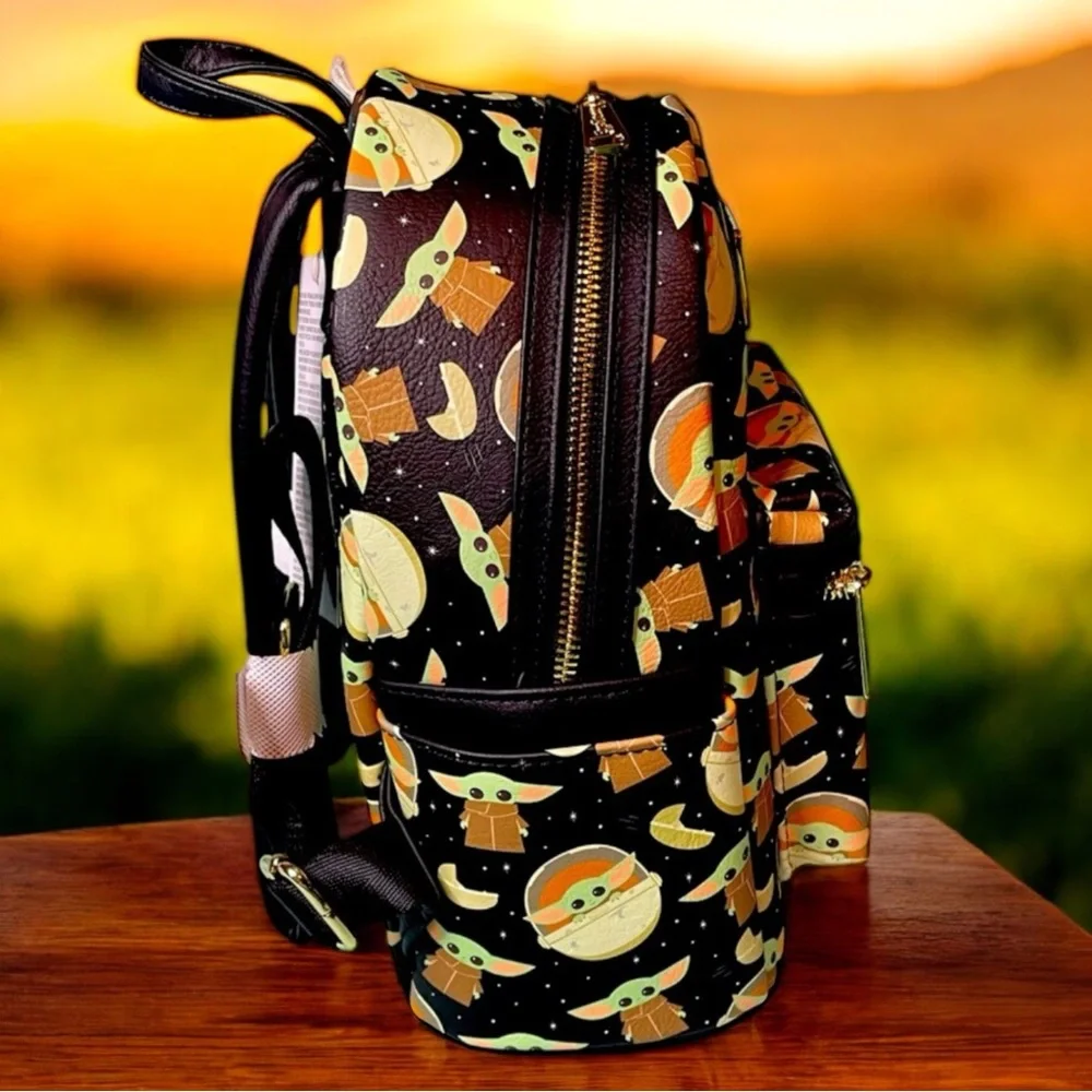 Star Wars Mandalorian Grogu All Over Print Loungefly Backpack NWT